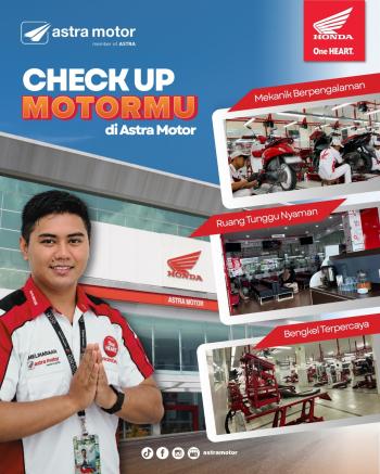 Astra Motor Natar Ajak Konsumen Rutin Check Up Motor untuk Menjaga Performa dan Keselamatan Berkendara